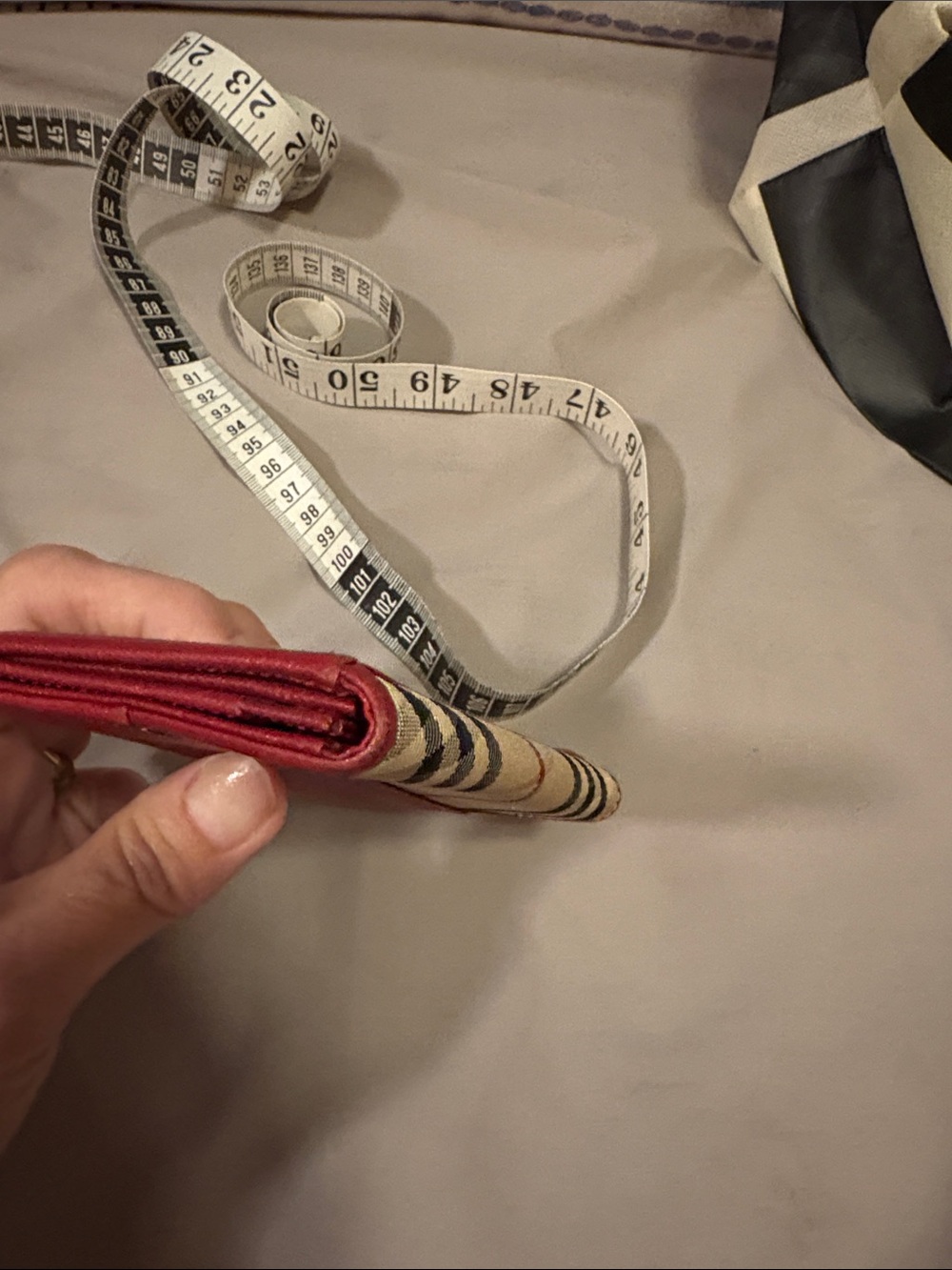 Burberry Red Leather & Nova Check Card Holder - Picture 10 of 11